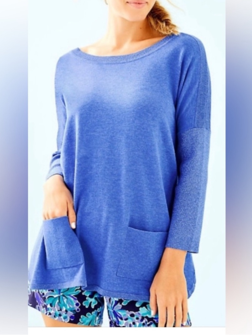 Bundle👚WHBM Long Sleeve Crinkle Top & NWOT ELLEN TRACY Roll Tab Linen Tunic & 🎁